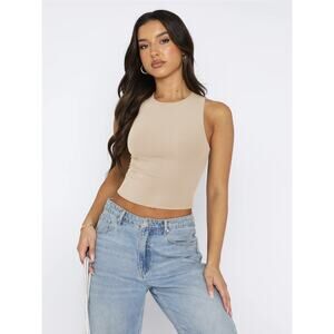 Breezy Round Neck Cropped Tank